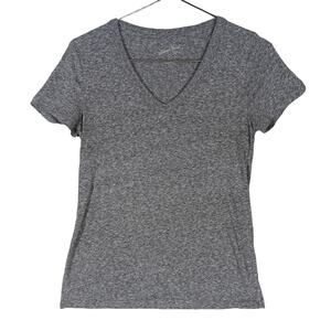 Universal Thread Marled Gray Tee Size XS Short Sleeve V Neck